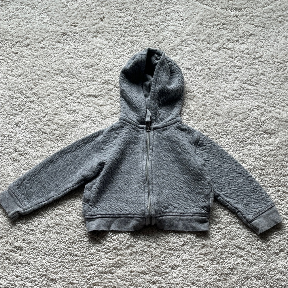 Charcoal Gray Baby Hoodie 12 Months